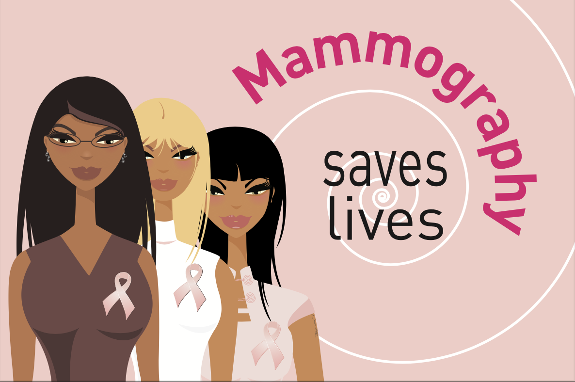 mammography saves lives graphic